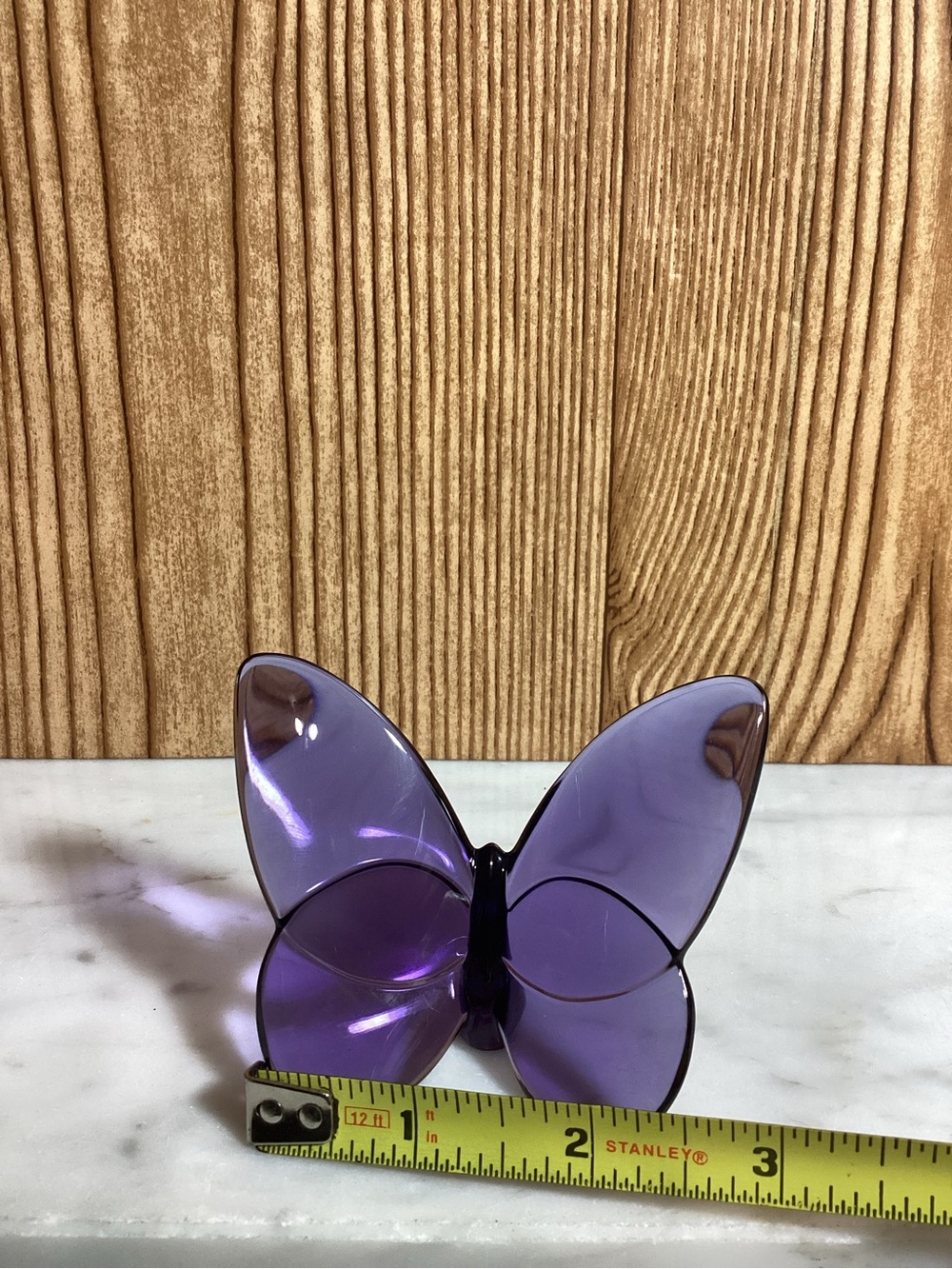 Baccarat Purple Lucky Butterfly Collection 3” - Picture 3 of 10